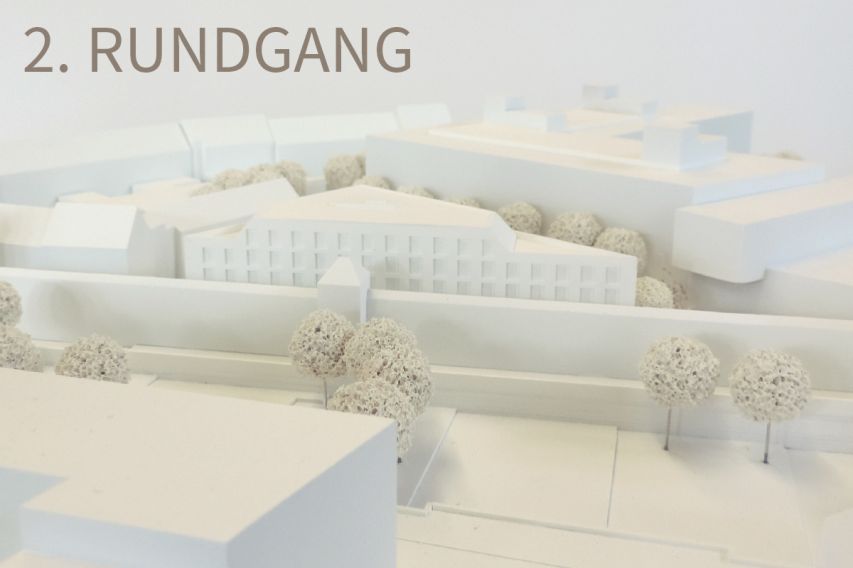 MAXTORMAUER NÜRNBERG | MODELL 2. RUNDGANG | QUELLE: REINHART + PARTNER ARCHITEKTEN UND STADTPLANER mbH, MÜNCHEN