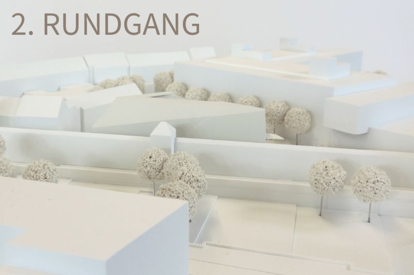 MAXTORMAUER NÜRNBERG | MODELL 2. RUNDGANG | QUELLE: SCHULZ ARCHITEKTUR ZT GMBH, GRAZ