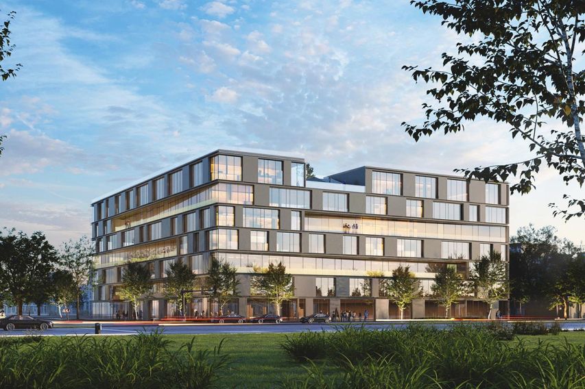 CAMPUS NORDOSTPARK | ANSICHT NORDEN | ILLUSTRATION | QUELLE: RÜSTIG IMMOBILIEN