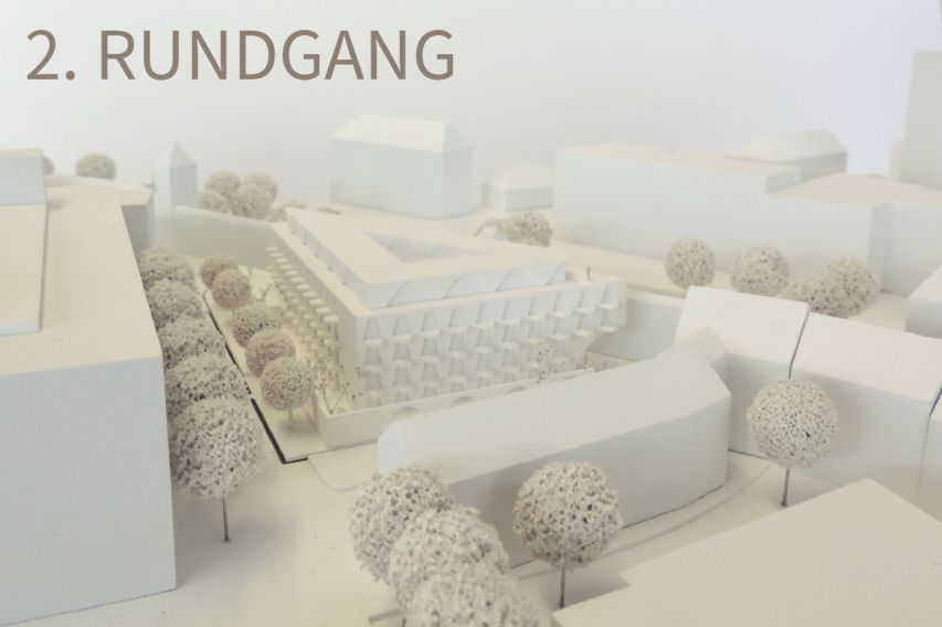 MAXTORMAUER NÜRNBERG | MODELL 2. RUNDGANG | QUELLE: MAISCH WOLF ARCHITEKTEN PARTNERSCHAFTSGESELLSCHAFT mbH, MÜNCHEN