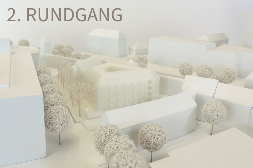 MAXTORMAUER NÜRNBERG | MODELL 2. RUNDGANG | QUELLE: SRAP SEDLAK RISSLAND ARCHITEKTEN PARTNERSCHAFT GMBH, NÜRNBERG