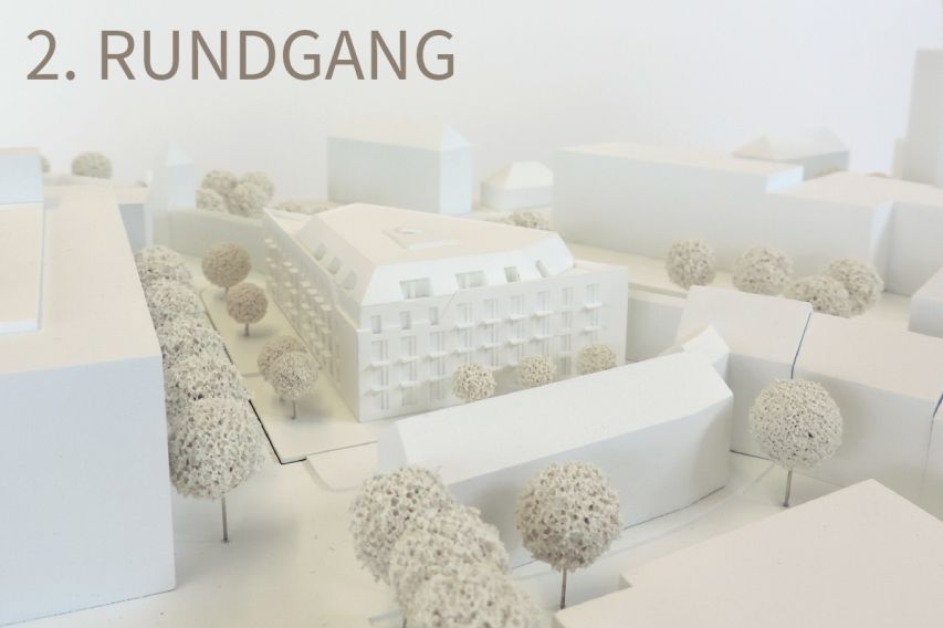 MAXTORMAUER NÜRNBERG | MODELL 2. RUNDGANG | QUELLE: REINHART + PARTNER ARCHITEKTEN UND STADTPLANER mbH, MÜNCHEN